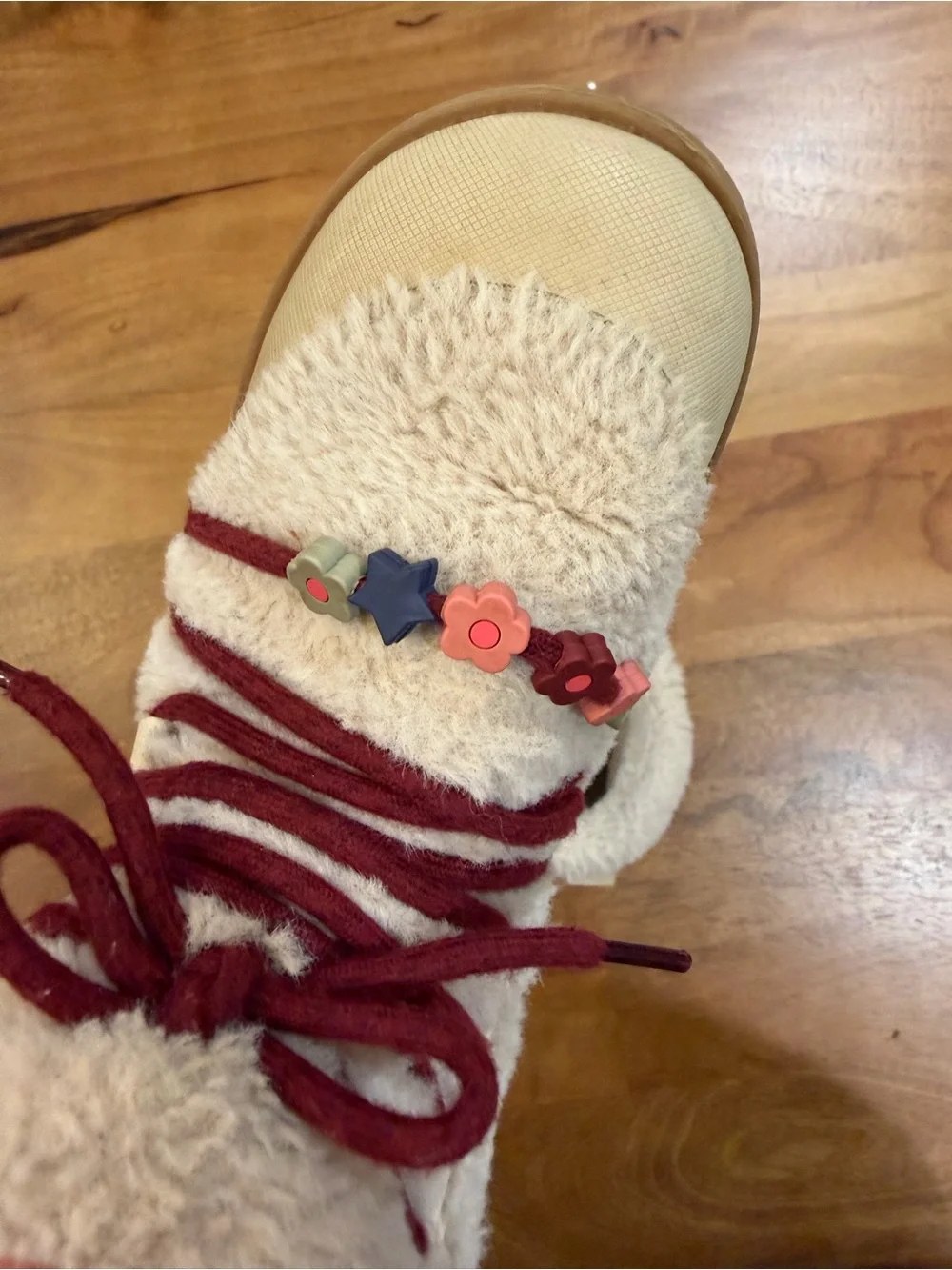 Zara Cream Faux Shearling Ankle Boots Kid’s Size 28 (US 11)